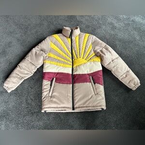 WeSC Puffer Sun Cactus Jacket Men’s Size Small